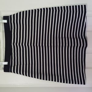 Talbot's Navy striped ladies skirt